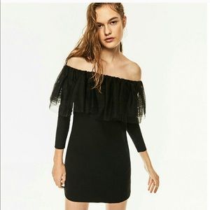 ZARA SHOULDER OFF DRESS